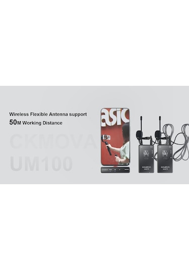 Ckmova Um100 Kit 4 Type C Girişli Kablosuz Yaka Mikrofon Seti