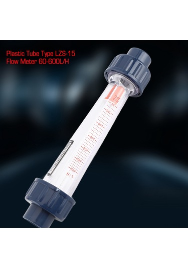 Wezone Plastik Lzs-15d Akışmetre, 60-600l/h Aralığında Anlık Akış Ölçümü, Asit Ve Tuzluk Dayanıklı, 4% Doğruluk Oranı