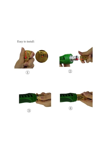 Geri Çekilebilir Sprey Hortumu 2,5 M Metal Braketli Esnek Su Hortumu B Diğer