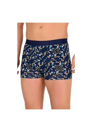 Nivemeshome 4480 Erkek Lycralı Cotton Boxer Harfli Rakamlı Desenli L Berrak Çok Renkli