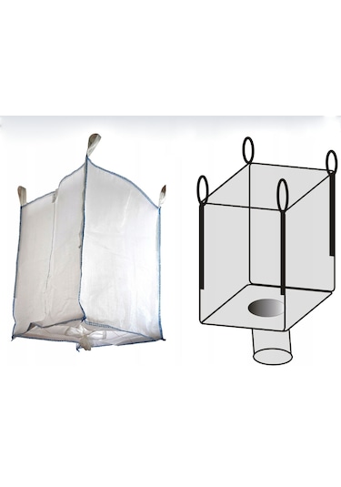 Big Bag Çuval 90x90x120 Alt Bacalı 5 Adet