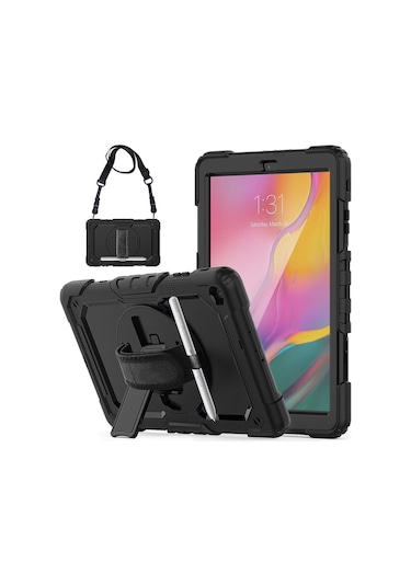 Samsung Galaxy Uyumlu Tab A9 Plus X210 X215 X216 Kılıf Defender Askılı Pars Case Fuji