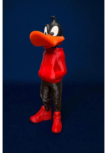 26 Cm 3d Baskı Daffy Duck Figürü, Looney Tunes Figür, Çizgi Film Figürü