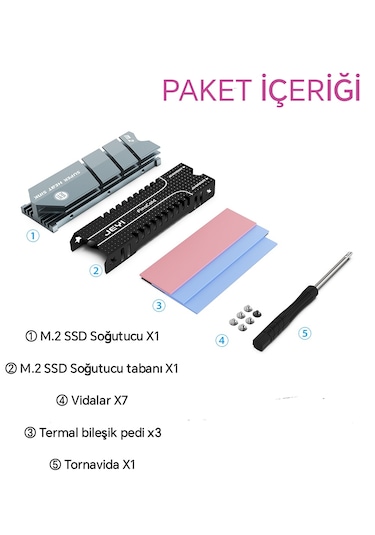 Ssd Soğutucu 2280 M.2 Nvme Soğutucu Aleminyum Pc Ps5/coldfish