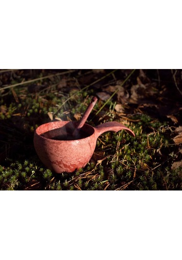 Kupilka Slow Down Bardak Tabak Kaşık Set Kırmızı Mz Kırmızı