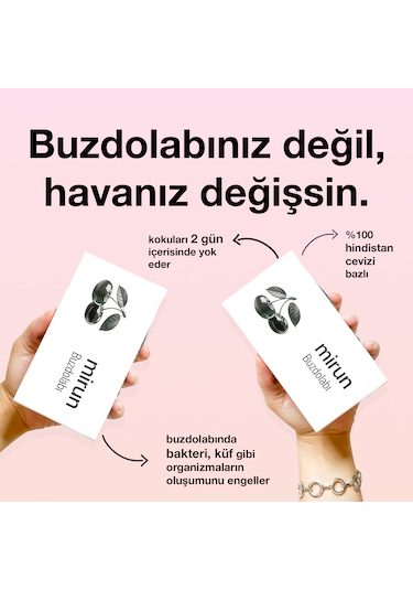 Mirun Buzdolabı Koku Giderici Nem Emici Hava Tazeleyici