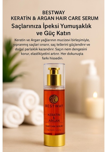Bestway Kuaför Keratin Ve Argan Saç Serumu
