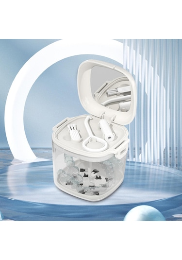 Dolıty Yaşlı Hediye Için Süzgeç Sepeti Protez Kupası Beyaz