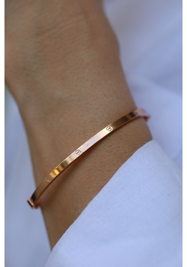 14 Ayar Altın 3mm Çivi Kelepçe