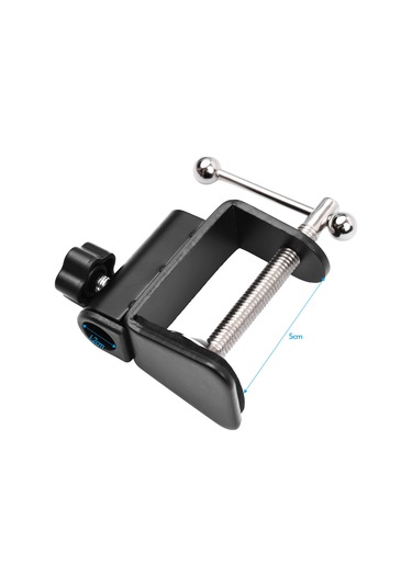 Ruicoo Mikrofon Kolu Tutucu, Alüminyum Altyapı, 5cm Kalınlığa Kadar Masaya Sabitlenir, Çizik Koruyucu Pad, Canlı Yayın Ve Öğretim İçin Uygun