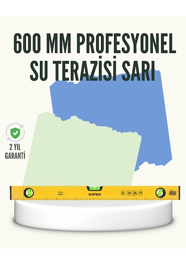 Profesyonel 600 Mm Su Terazisi Duvar Ve Montaj İşleri İçin