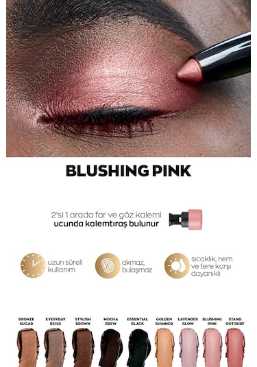 Avon Power Stay Kalem Göz Farı Blushing Pink