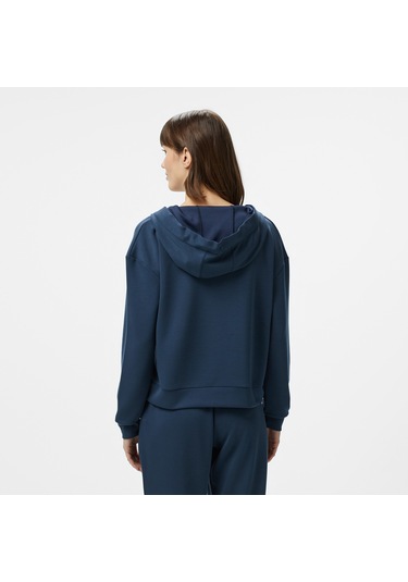 Nautica Kadın Lacivert Regular Fit Kapüşonlu Sweatshirt 026 55k604t Lacivert