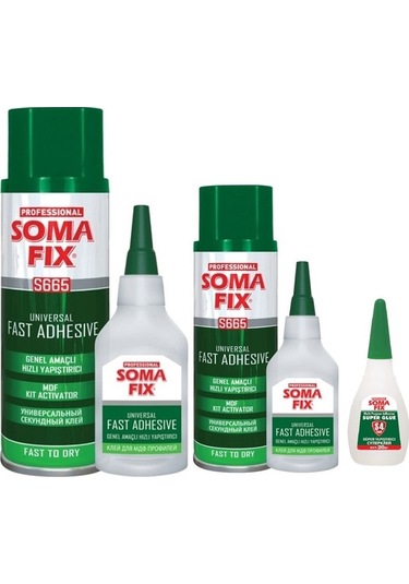 400+100 Ml - 200+50 Ml Süper Hızlı Şok Yapıştırıcı Mdf Kit +Japon