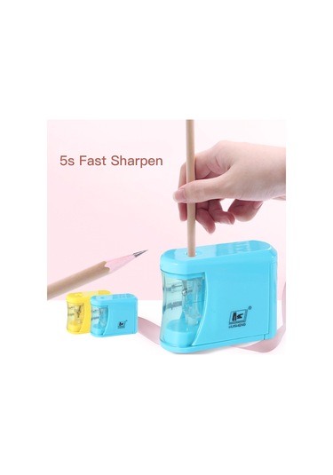 Padalink Otomatik Kalem Kesici, Öğrencilere Uygun, Kapağı Açınca Durur, 2 Aa Pil İle Çalışır Pil Yok , Mavi