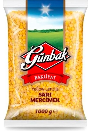 Günbak Sarı Mercimek 1 KG