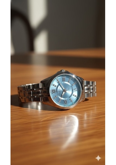 Ferrucci Kadın Kol Saati Gümüş Renk, Mavi Kadran - Fc03602m.01, 2 Yıl Garantili Gümüş