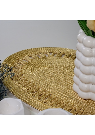 Zengin Design Home 10 Oval Runner Sarı