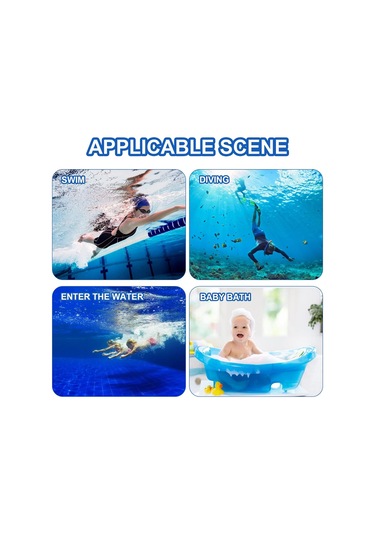 Xindoker 60 Adet Pu Membran Su Geçirmez Kulak Yastığı - Bebekler İçin Duş, Yüzme Ve Saç Yıkama Kulak Koruyucu