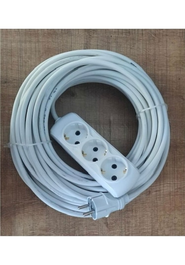 3x2,5 Mm Ttr Cca Seyyar Uzatma Kablosu 30 Mt 30 M