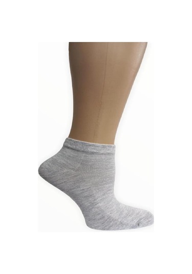 BROSS YARIM BİLEK BAMBU ÇORAP-Gri