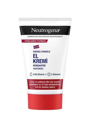 Neutrogena Norveç Formülü Parfümsüz El Kremi 50 ML