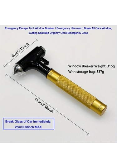 Fochsia Mavi Siyah Acil Durum Cam Kırıcı Araç Ev Güvenlik Çekici Yangın Kaçış Aleti Tren Gemi Yüksek Bina