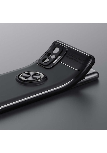 Xiaomi Redmi Note 10 Pro Kılıf Yüzüklü Magnetli Ravel Case