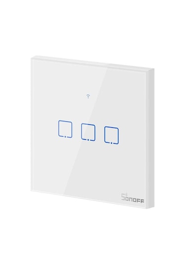 Sonoff T0EU3C Dokunmatik 3'lü Wi-Fi Akıllı Işık Anahtarı