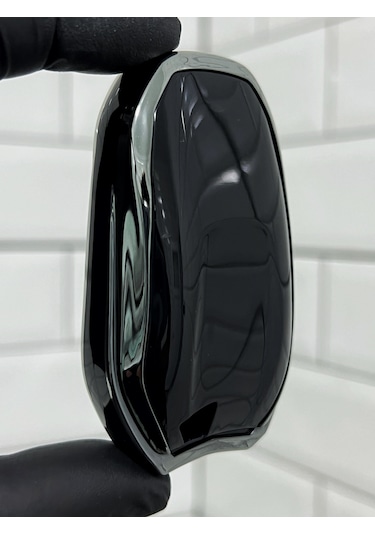 Peugeot 208 308 408 508 2008 3008 5008 Uyumlu Anahtar Kılıfı Gümüş - Siyah