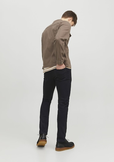 Jack & Jones Erkek Glenn 046 Slim Fit Jean 12113450 Black Denim