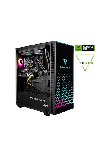 Casper Excalibur E65H.147F-EX70X-0RE i7-14700F 64 GB 2 TB NVME SSD RTX5070 Dos Masaüstü Bilgisayar