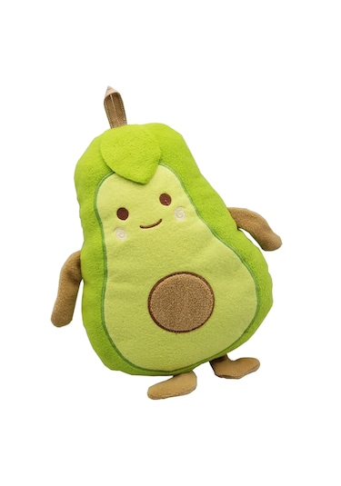 Sevimli Avokado Peluş Yastık Dekoratif Oyuncak Yastık 30 Cm Açık Yeşil