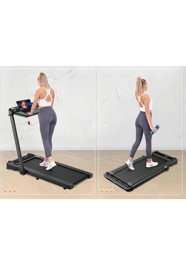 Slazenger Smart Katlanır-ofis Masalı-eğimli-hazır Kurulumlu Koşu Bandı