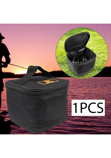 Suntek Balıkçılık Reel Saklama Çantası Fermuar Açık Siyah