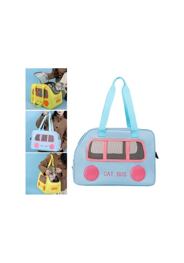 Suntek Kedi Taşıma Çantası Çok İşlevli Yavru Köpek Mavi