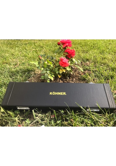 Köhner S-215 Gümüş Yan Flüt Seti-Kutulu Ful Set