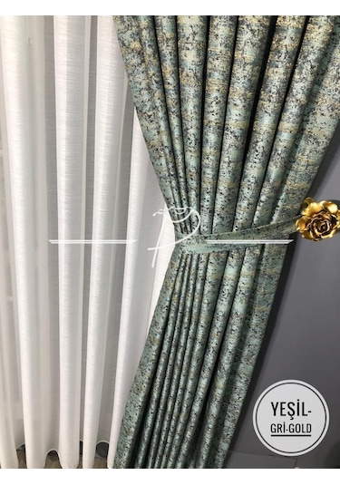 Fon Perde Taç Marka Ultra Dolgun Jakarlı Fonluk