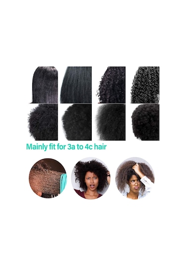 Kıvırcık Saç Fırçası Kıvırcık Saçlar İçin Saç Açma Fırçası T