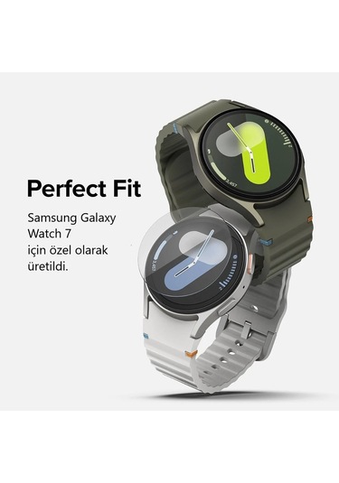 Samsung Galaxy Watch 7 40mm Uyumlu 3 Adet Şeffaf Ekran Koruyucu