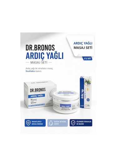 Dr. Bronos Ardıç Yağlı Masaj Kremi 150 ML + Softem Ardıç Yağı 20 ML