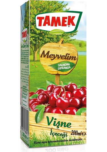 Tamek Meyvelim Vişne İçeceği 200 Ml X 27 Adet