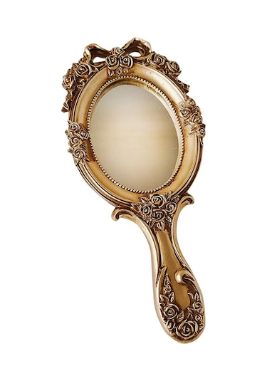 Homyl Vintage El Sı Kozmetik Kişisel Dekoratif Kabartmalı Altın
