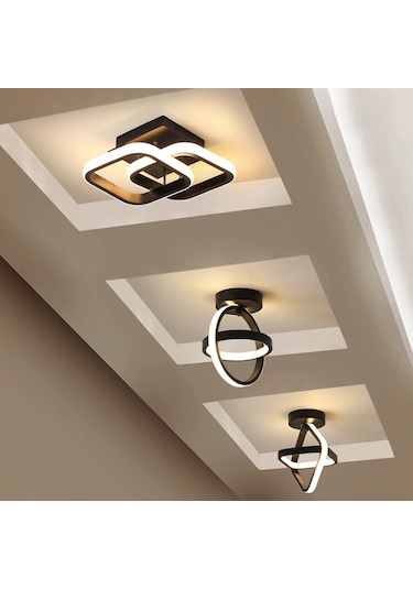 Sade Plafonyer Giriş Balkon Tavan Işığı Koridor Led Lambalar Çok Renkli