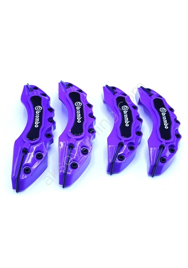 Brembo Logolu Kaliper Kapağı Mor 4 Parça