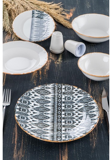 Snow 6 Kişilik 23 Parça Porselen Yemek Takımı