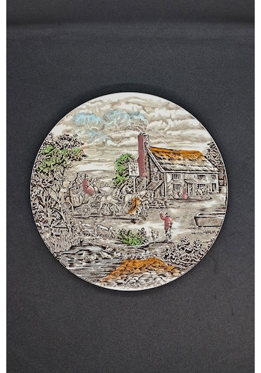Wood & Sons Post House Vintage Pasta Tabağı 20 Cm Haki