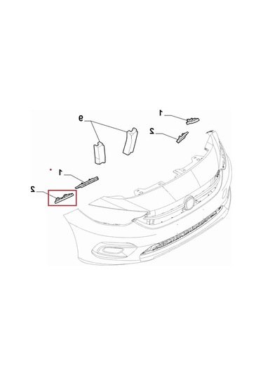 Ön Tampon Dış Braketi Sağ Taraf Fiat Tipo Tipo Cross 51984512
