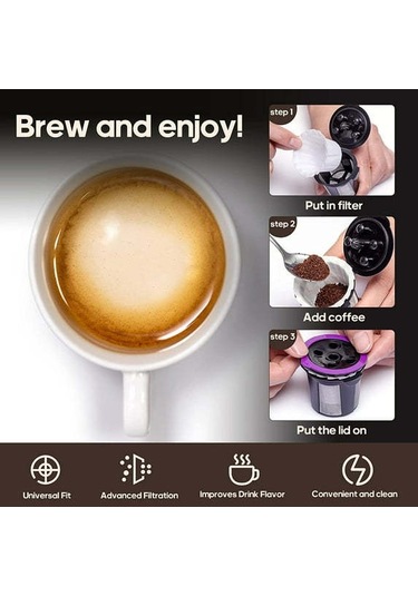 Qingmipy K-kupa Kahve Filtresi, 100 Adet Bardak Şeklinde Kahve Filtre Kağıdı Beyaz