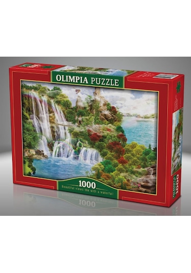 Olimpia 1000 Parça Şelale Ve Güzel Manzara Puzzle